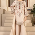 Beige Embroidered 3-Piece Eastern Suit