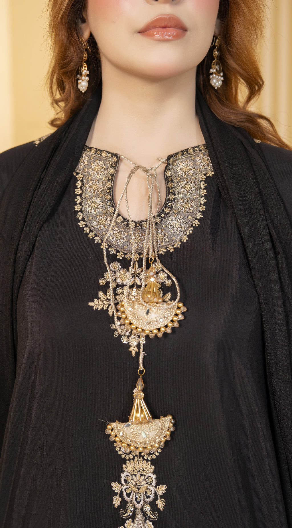Midnight Gold Embroidered Suit