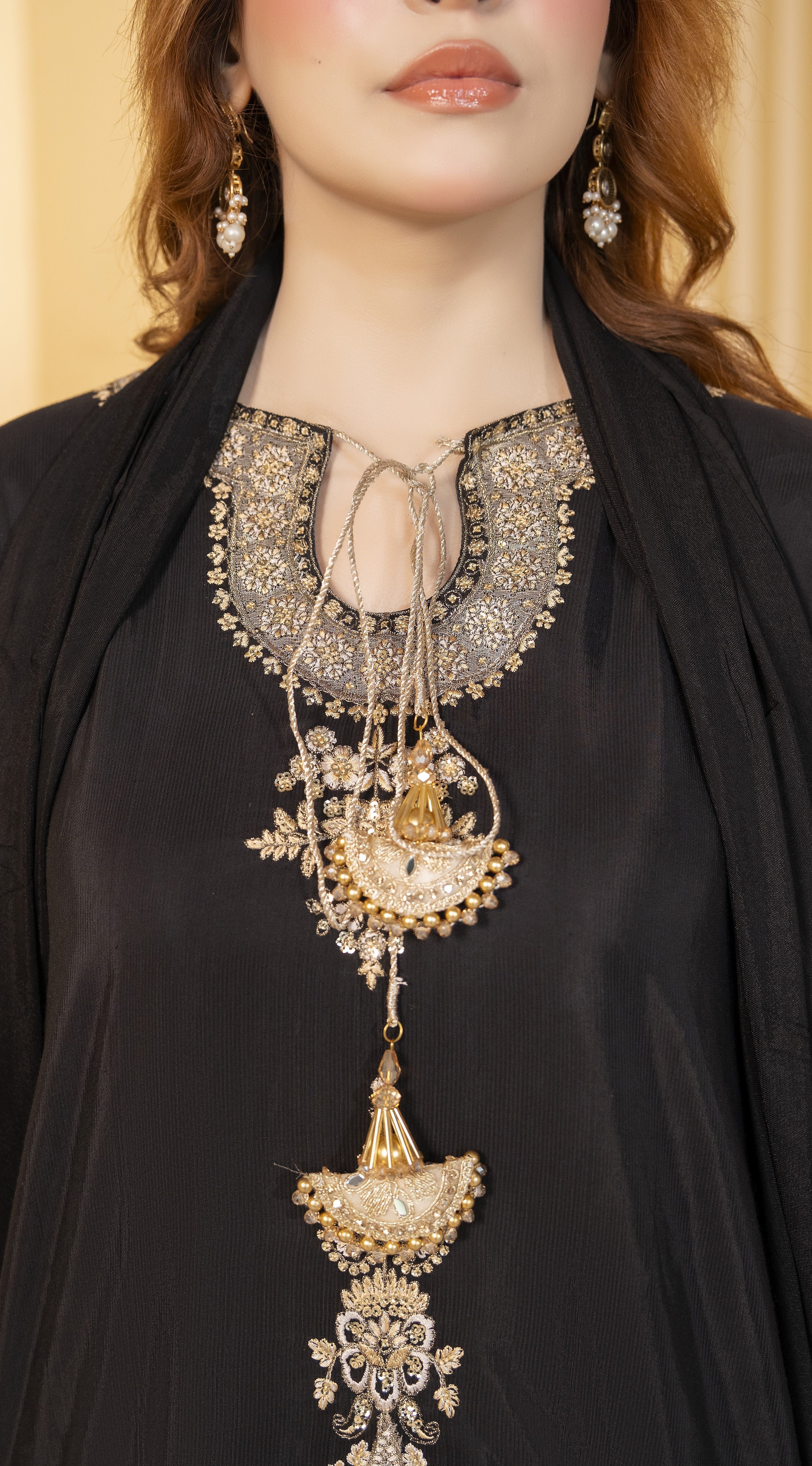 Midnight Gold Embroidered Suit