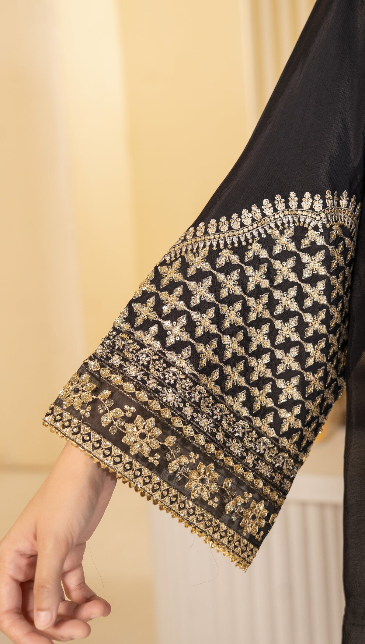 Midnight Gold Embroidered Suit