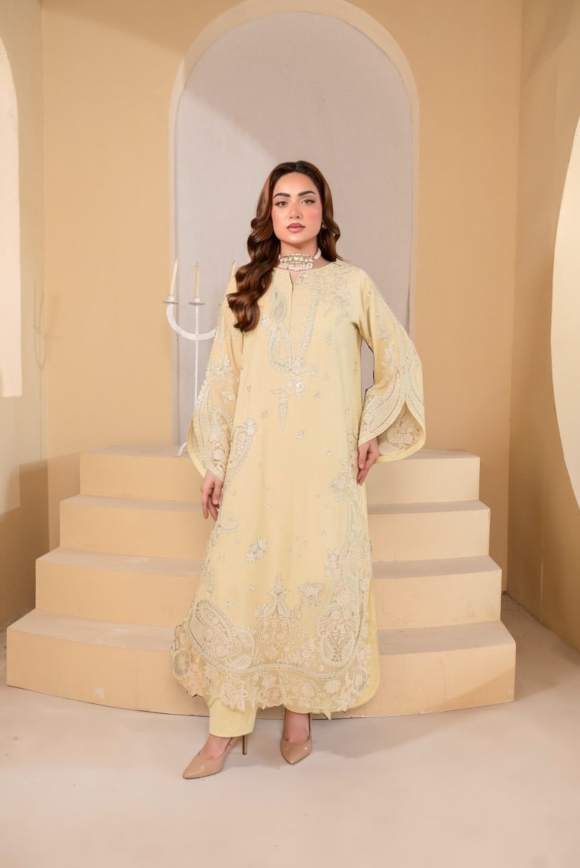 Royal Blue Embroidered Suit