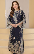 Royal Blue Embroidered Suit