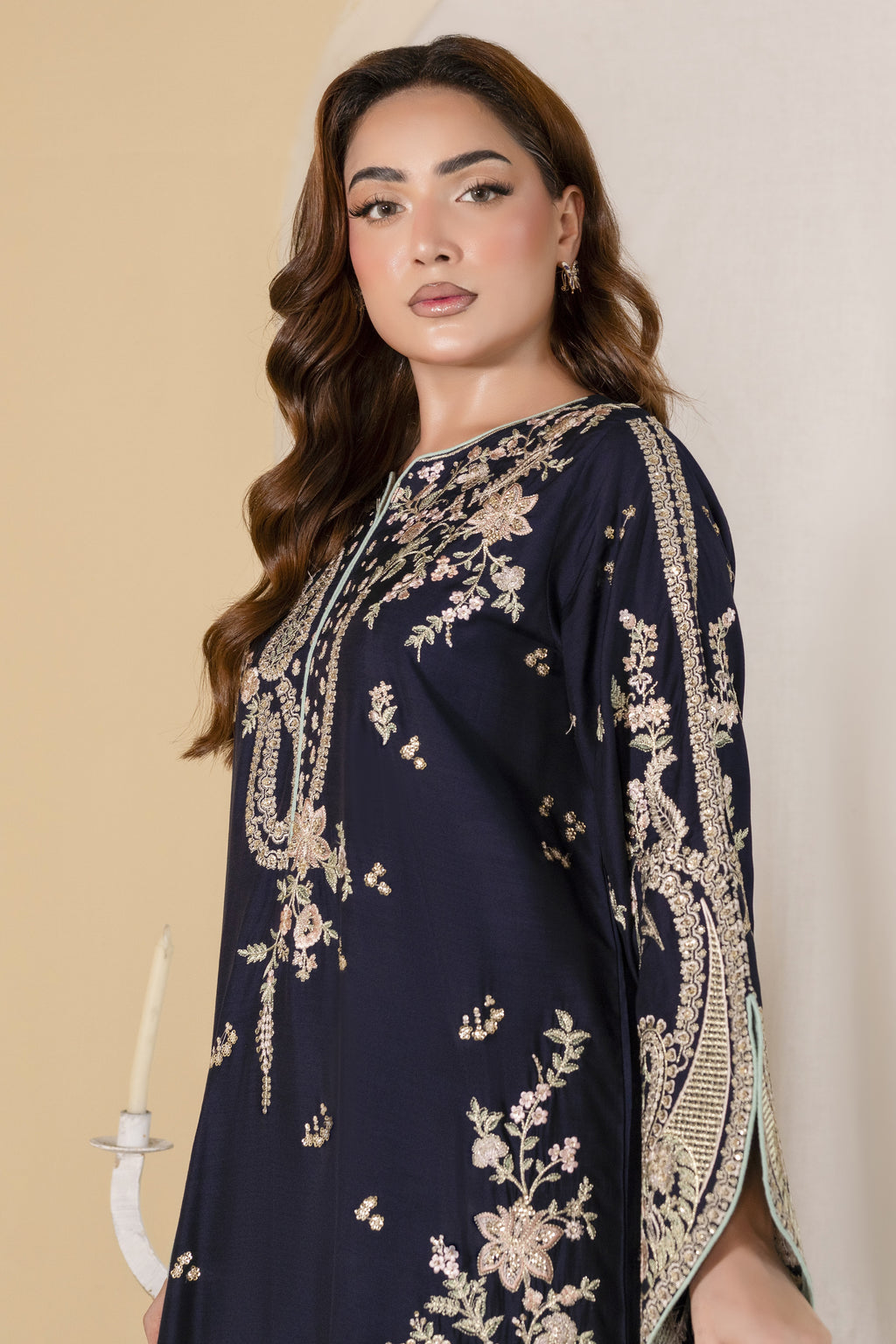 Royal Blue Embroidered Suit