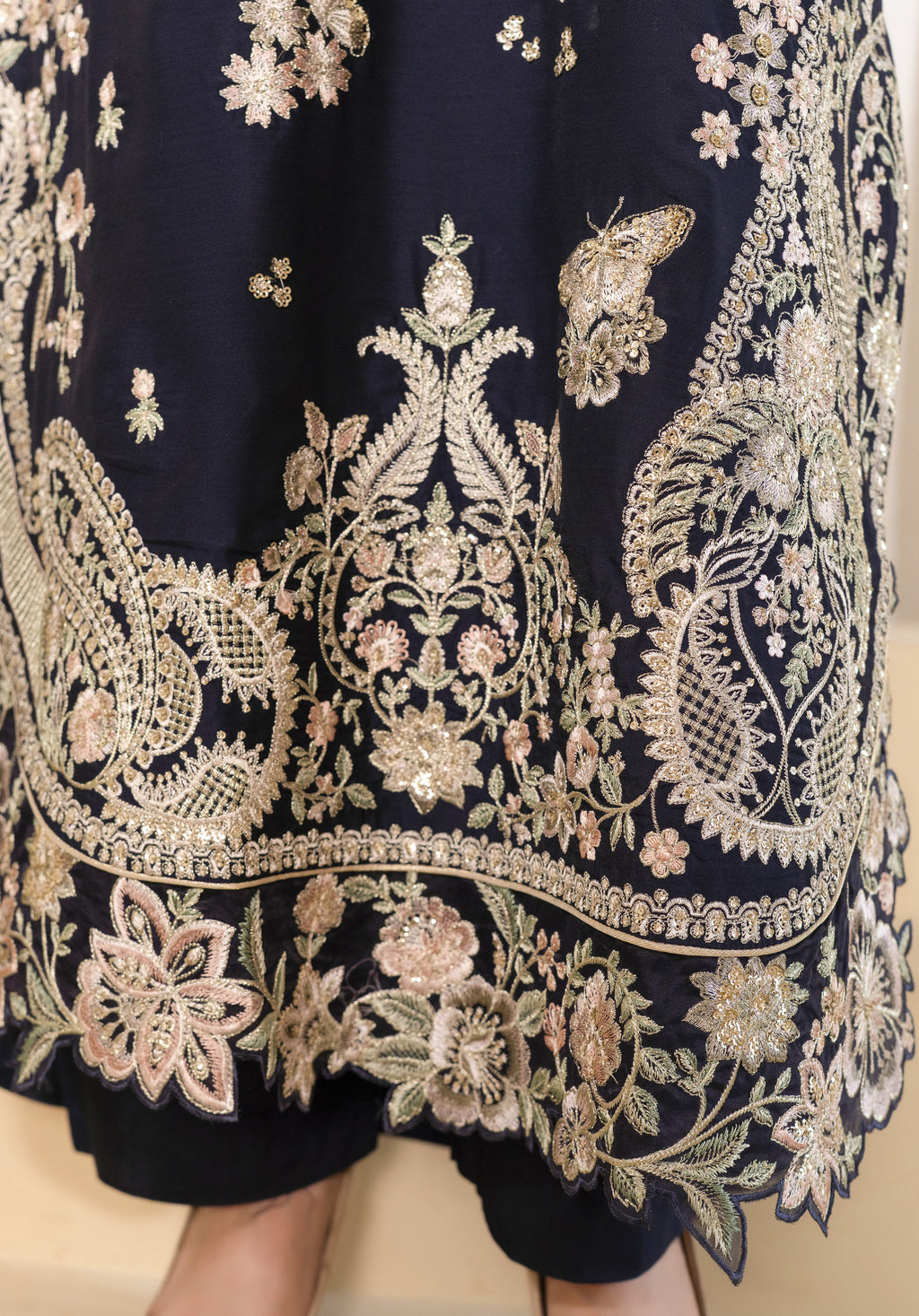 Royal Blue Embroidered Suit
