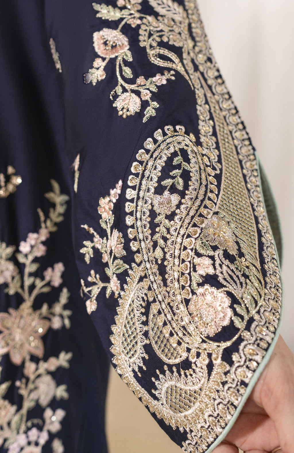 Royal Blue Embroidered Suit