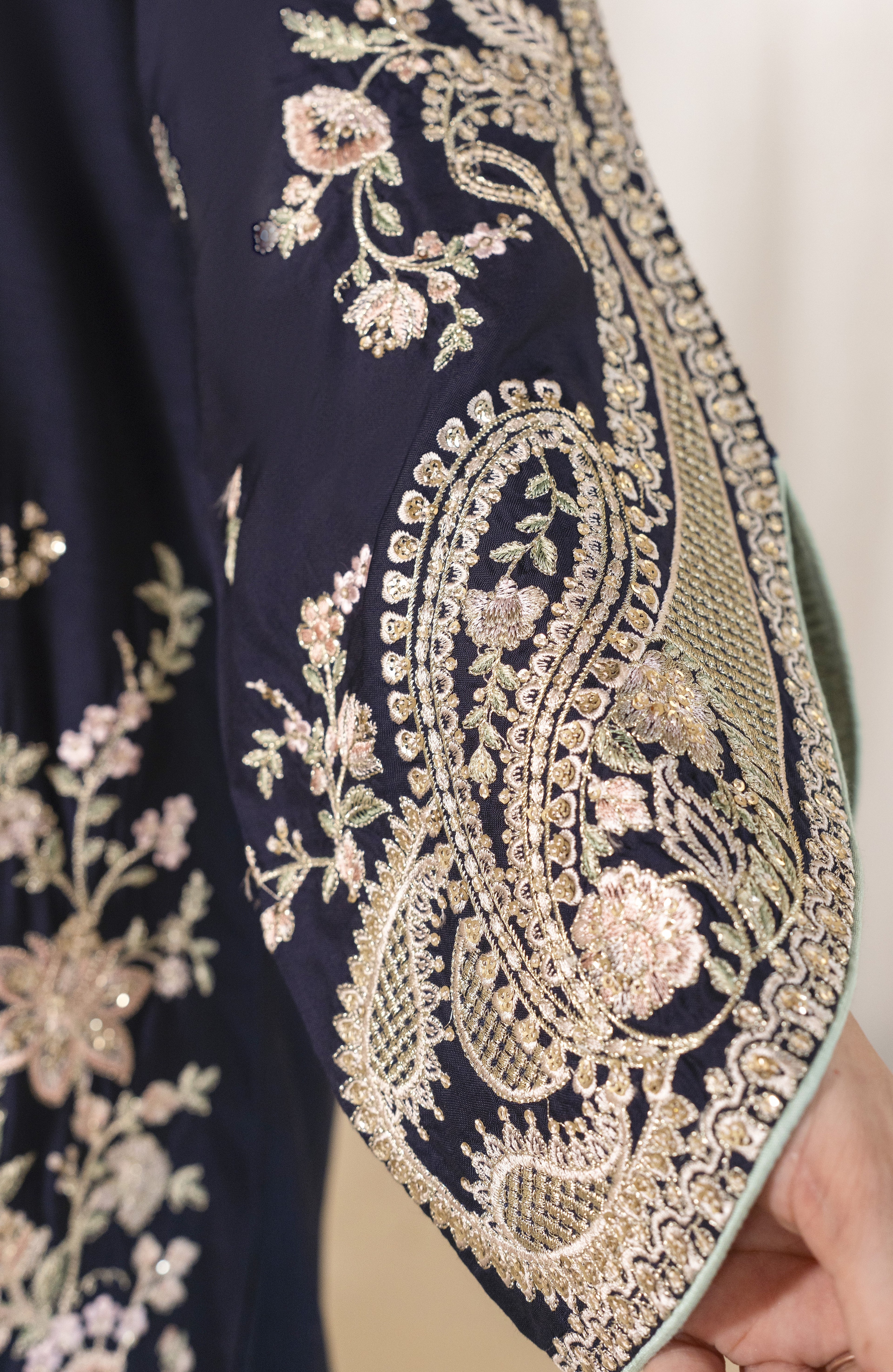 Royal Blue Embroidered Suit